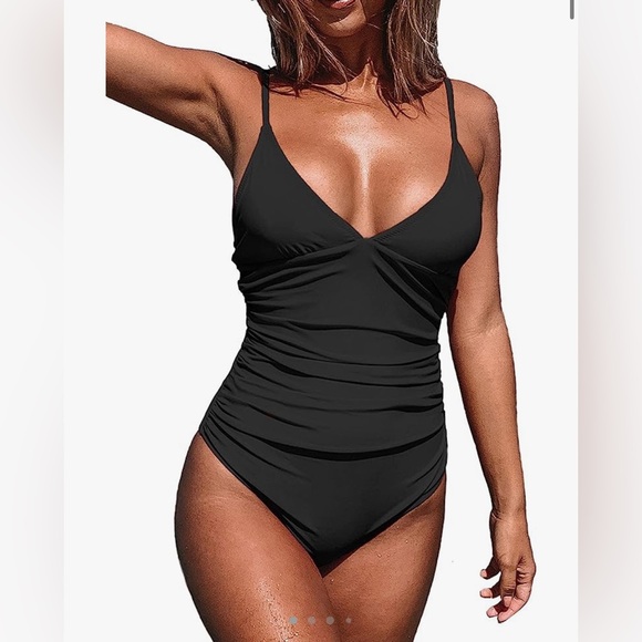 cupshe Other - CUPSHE Women's One Piece Swimsuit Tummy Control V Neck Bathing Suits